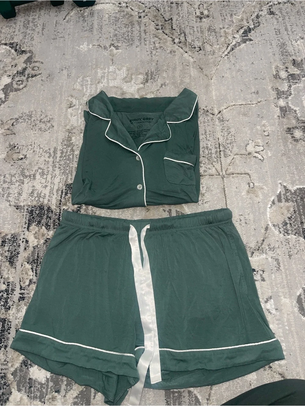 Birdy Grey Short Sleeve Pajama Set